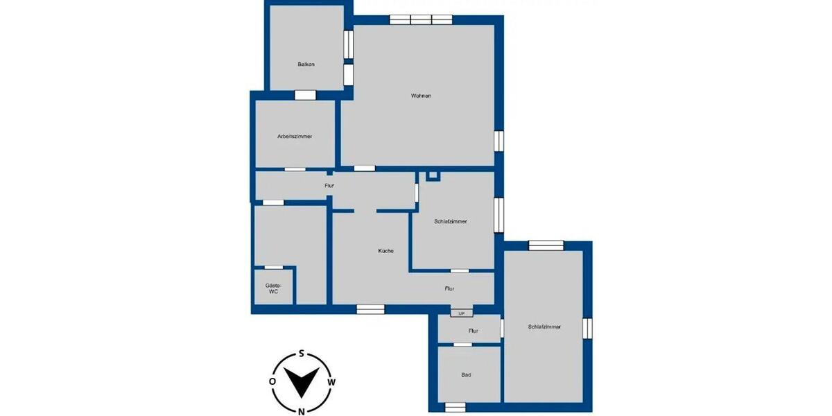 Etagenwohnung Uelzen - 4 Zimmer, 105 m&sup2;, 899&euro; | Angebot:26623634