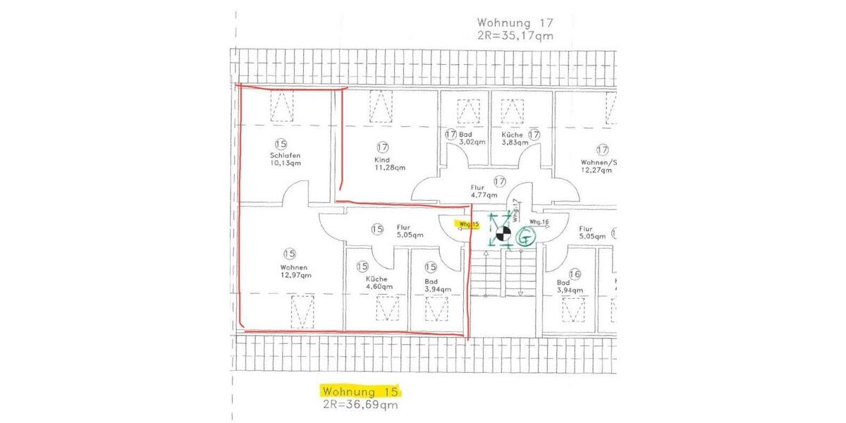 Dachgeschoßwohnung Ruhner Berge - 2 Zimmer, 42 m&sup2;, 280&euro; | Angebot:26217290