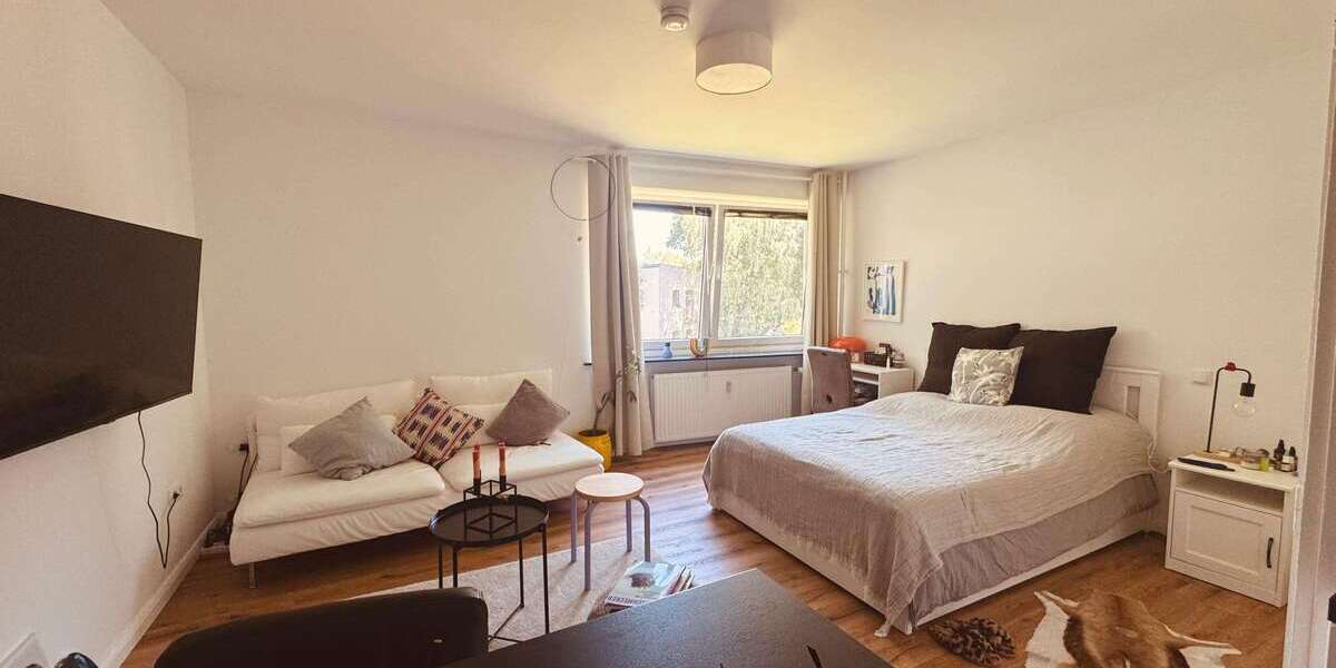 Etagenwohnung Hamburg Winterhude - 1 Zimmer, 26 m&sup2;, 840&euro; | Angebot:27019225