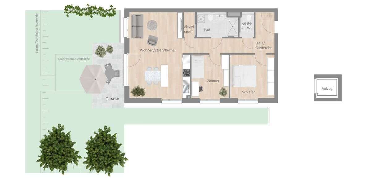Etagenwohnung Besigheim - 3.5 Zimmer, 85 m&sup2;, 1.135&euro; | Angebot:27071270
