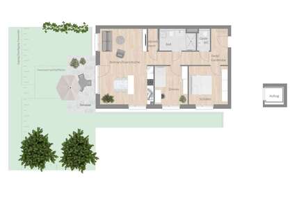 Wohnung Besigheim - 3.5 Zimmer, 85 m&sup2;, 1.135&euro; | Angebot:27071270