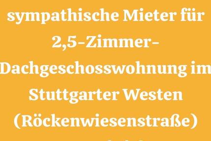 Wohnung Stuttgart Stuttgart-West - 2.5 Zimmer, 66 m&sup2;, 1.060&euro; | Angebot:26001345