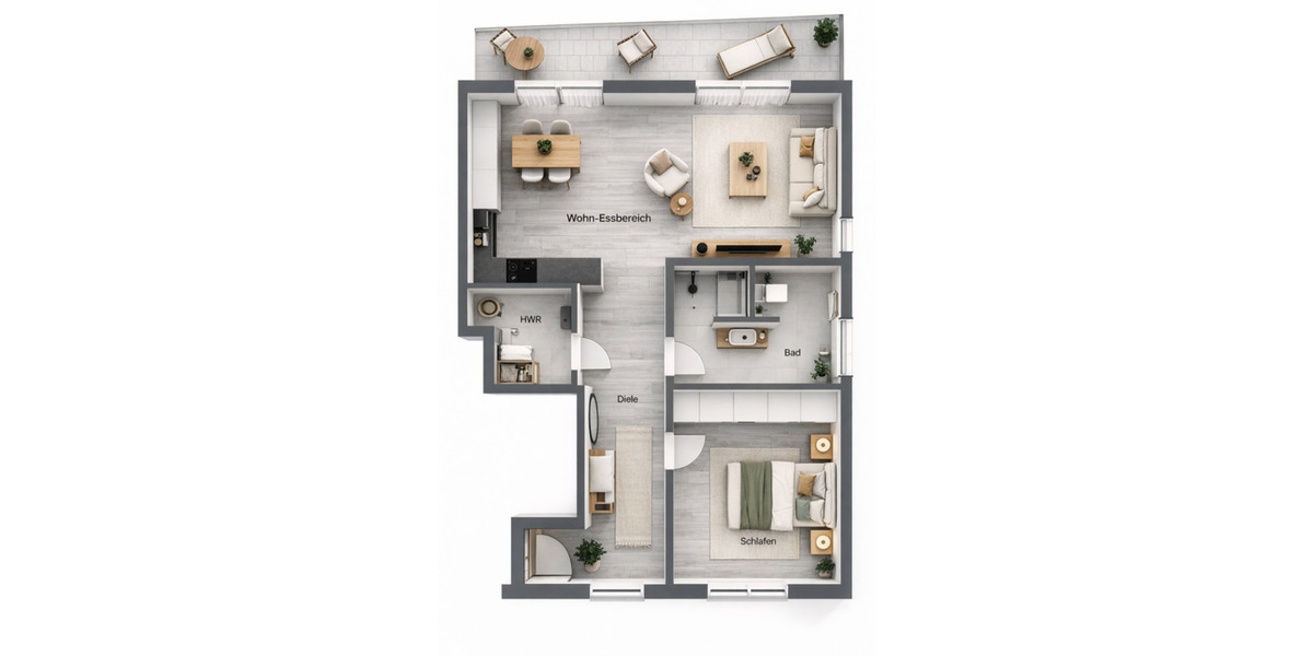 Etagenwohnung Oelde - 2 Zimmer, 72 m&sup2;, 900&euro; | Angebot:25880048