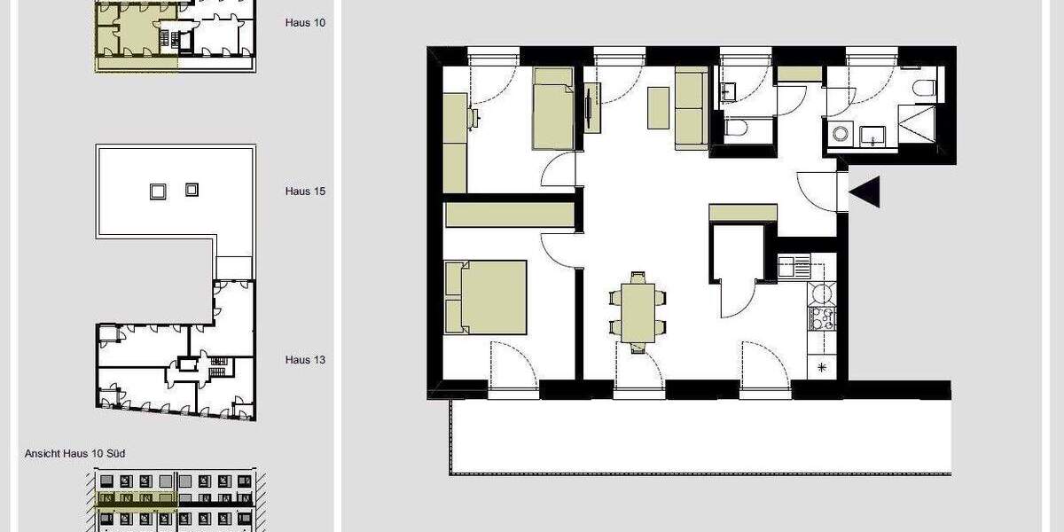 Zimmer Nürnberg St Peter - 3 Zimmer, 81 m&sup2;, 1.420&euro; | Angebot:26205419