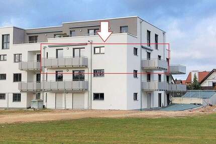 Baujahr 2022, wieder verfügbar, 3-Zimmer-ETW mit EBK, zwei Balkonen und TG-Stellplatz 3 zimmer