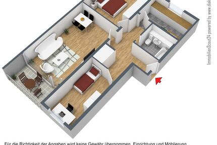 Wohnung Monheim am Rhein - 3 Zimmer, 68 m&sup2;, 799&euro; | Angebot:24446466