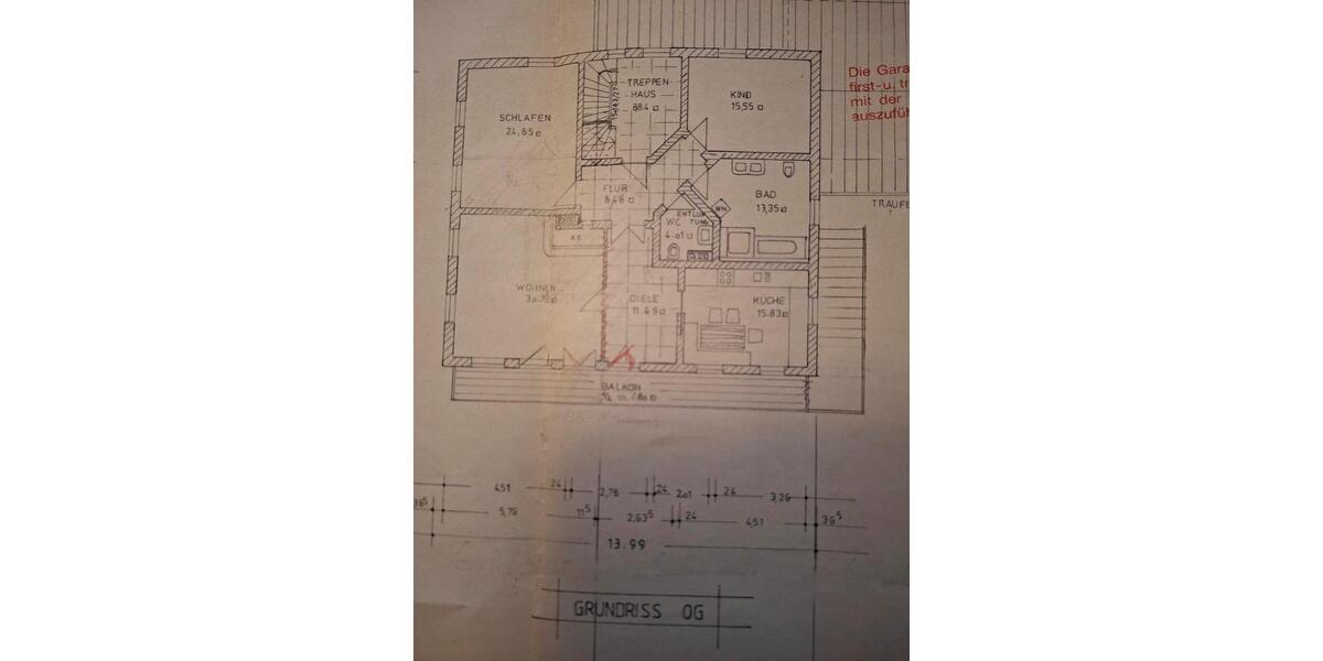 Etagenwohnung Glonn - 3 Zimmer, 117 m&sup2;, 1.400&euro; | Angebot:24605087