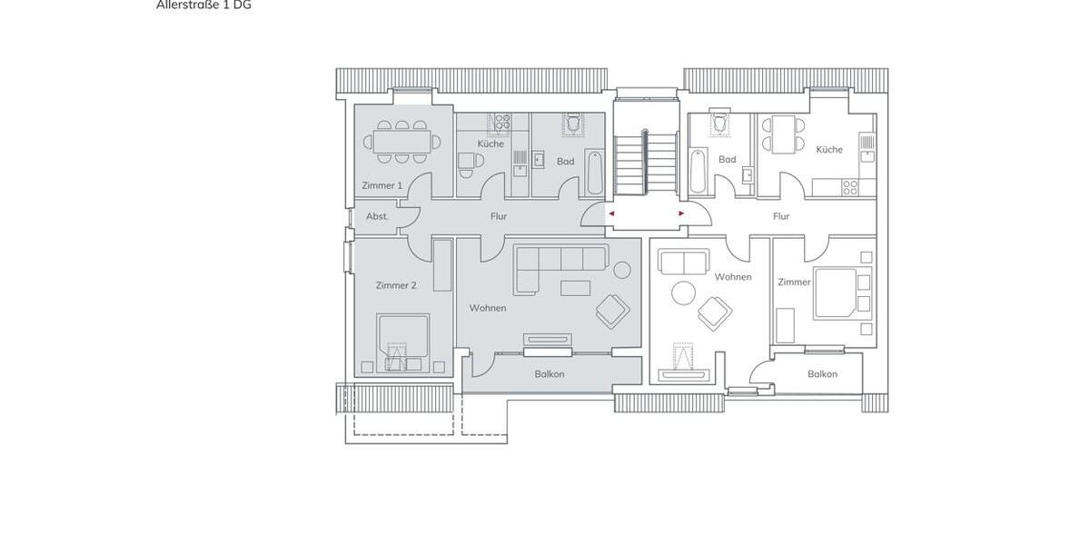 Dachgeschoßwohnung Oyten - 3 Zimmer, 74 m&sup2;, 670&euro; | Angebot:24766191