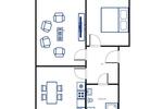 Etagenwohnung Kassel Philippinenhof-Warteberg - 2 Zimmer, 53 m&sup2;, 487&euro; | Angebot:26284557
