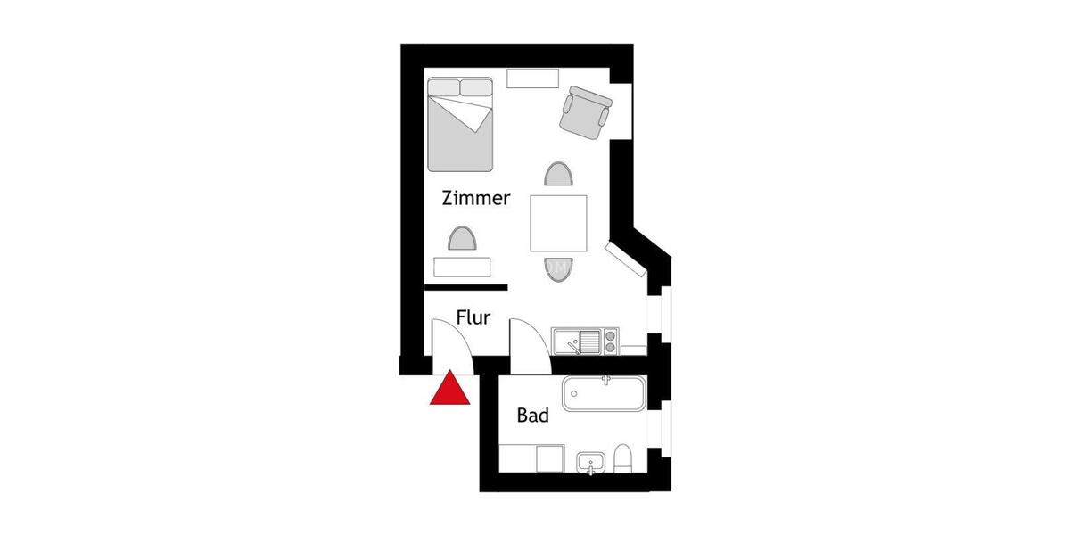 Wohnen auf Zeit Berlin Friedrichshain-Kreuzberg - 1 Zimmer, 33 m&sup2;, 940&euro; | Angebot:26368885