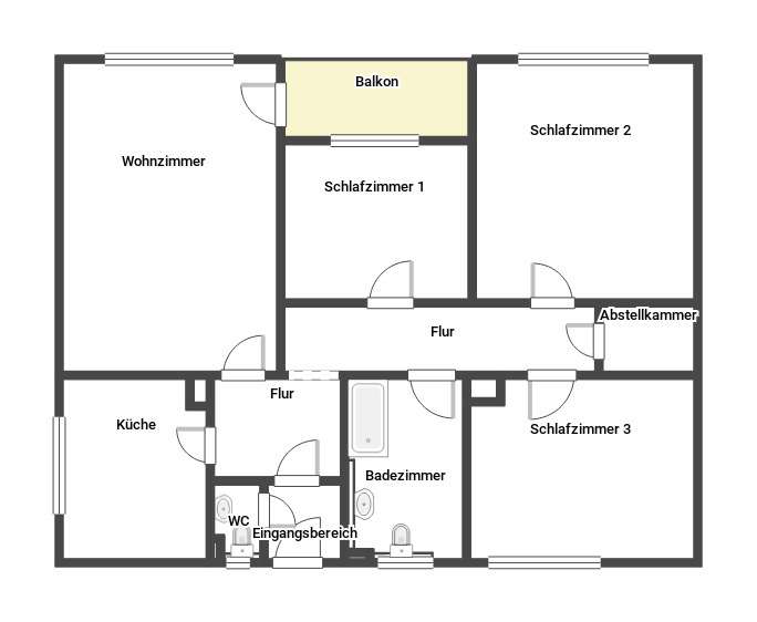 Etagenwohnung Landau in der Pfalz Kernstadt - 3 Zimmer, 85 m&sup2;, 806&euro; | Angebot:27067230