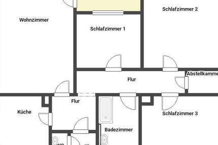 Wohnung Landau in der Pfalz Kernstadt - 3 Zimmer, 85 m&sup2;, 806&euro; | Angebot:27067230
