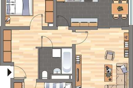Wohnung zum Mieten in Bellheim 699 € 74.56 m² 3 zimmer
