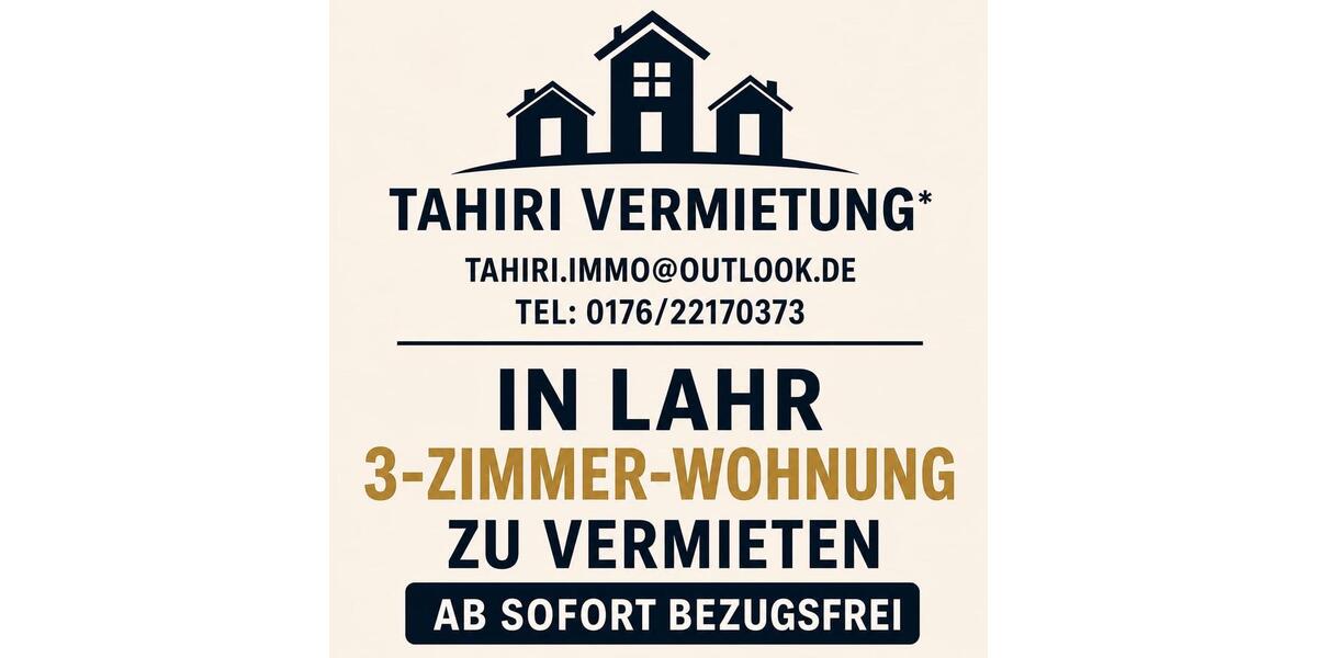 Etagenwohnung Lahr (Schwarzwald) - 3 Zimmer, 60 m&sup2;, 820&euro; | Angebot:26649606