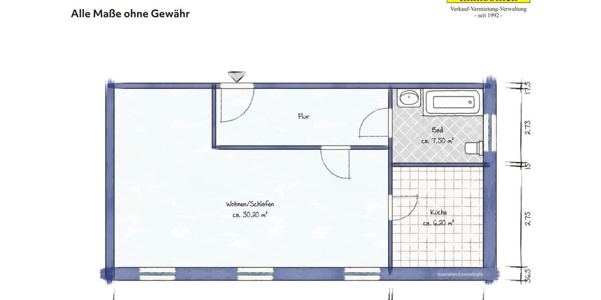Etagenwohnung Bad Muskau - 1 Zimmer, 49 m&sup2;, 278&euro; | Angebot:24752106
