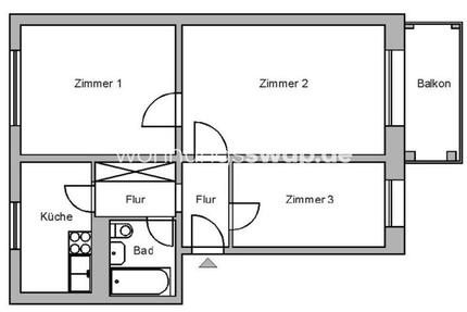 Wohnung Berlin Mitte - 3 Zimmer, 56 m&sup2;, 391&euro; | Angebot:24537252