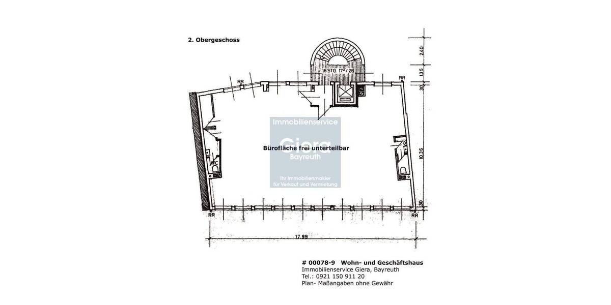 Gewerbefläche 2.OG Fussgängerzone Bayreuth zimmer