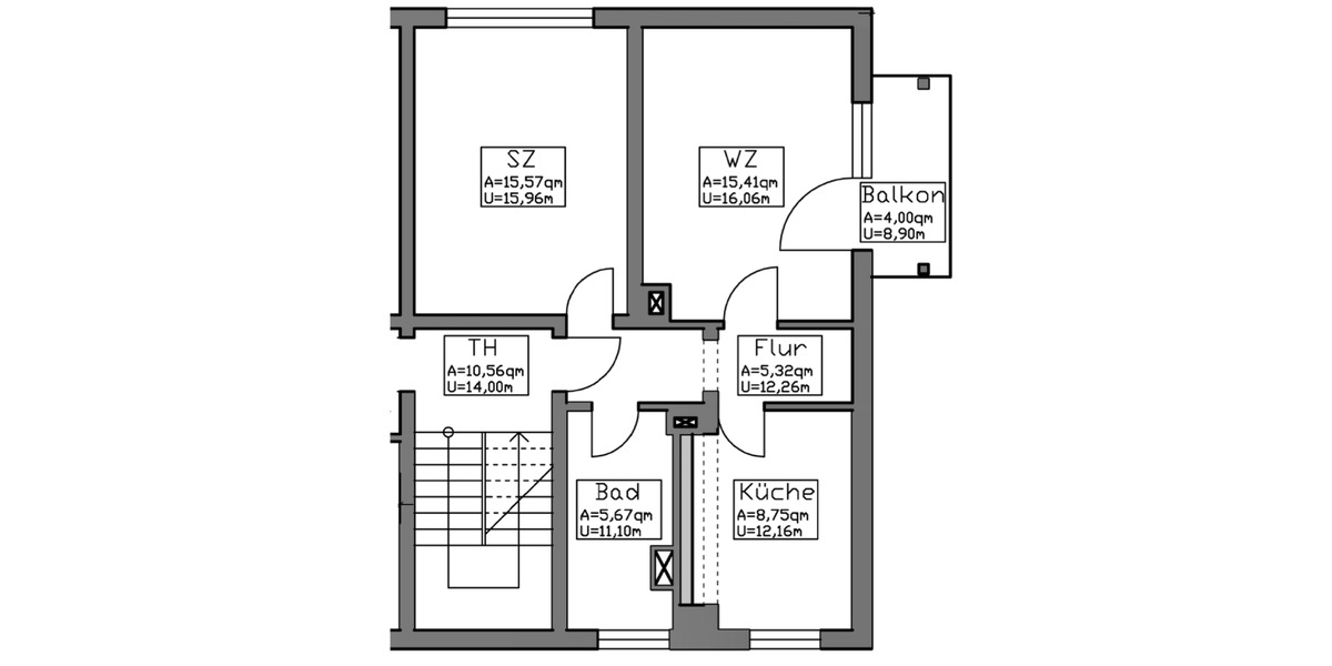 Erdgeschoßwohnung Drei Gleichen - 2 Zimmer, 52 m&sup2;, 350&euro; | Angebot:25224306