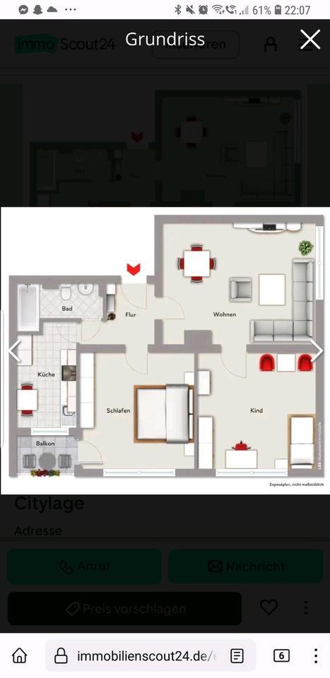 Frisch renovierte 3 Zimmer Wohnung