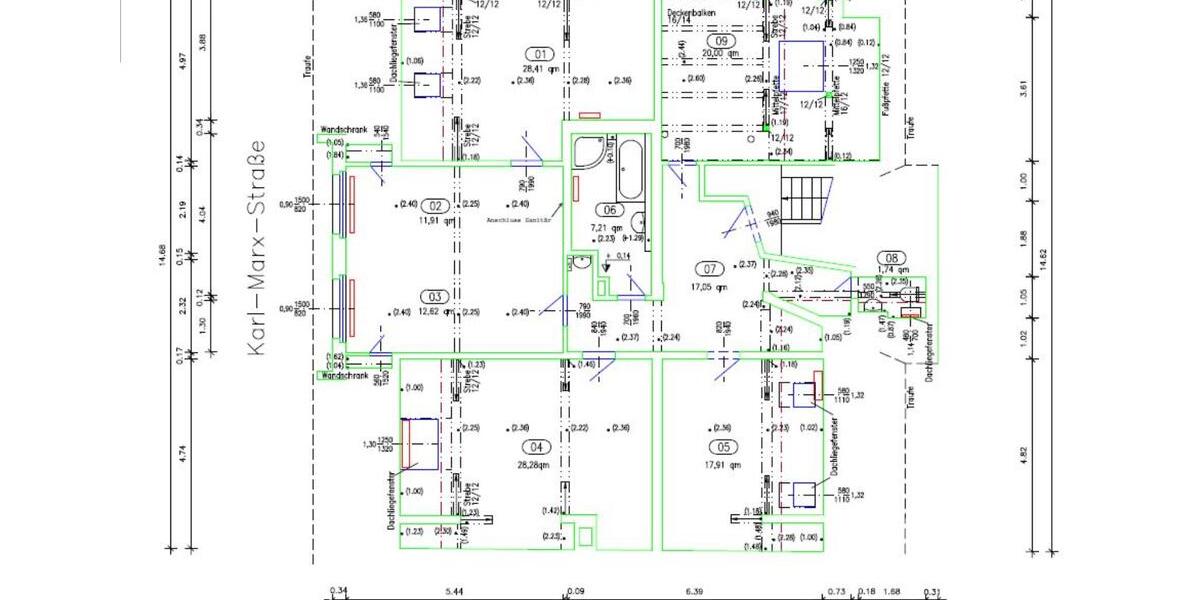 Dachgeschoßwohnung Bautzen - 3 Zimmer, 135 m&sup2;, 800&euro; | Angebot:24537557