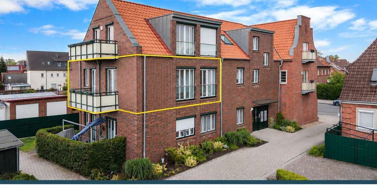 Etagenwohnung Emden - 3 Zimmer, 94 m&sup2;, 1.125&euro; | Angebot:26942406