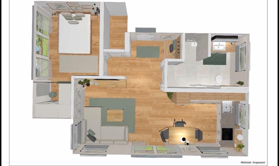 Einfamilienhaus Tittmoning - 2 Zimmer, 70 m&sup2;, 1.000&euro; | Angebot:24829078