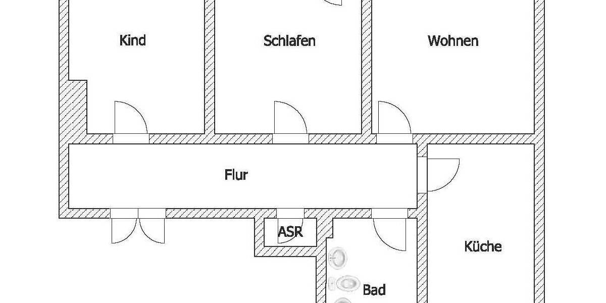 Etagenwohnung Riesa Innenstadt - 3 Zimmer, 94 m&sup2;, 420&euro; | Angebot:26474714