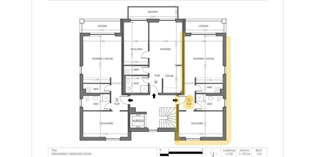 Etagenwohnung Stade Altländer Viertel - 2 Zimmer, 58 m&sup2;, 955&euro; | Angebot:26658885