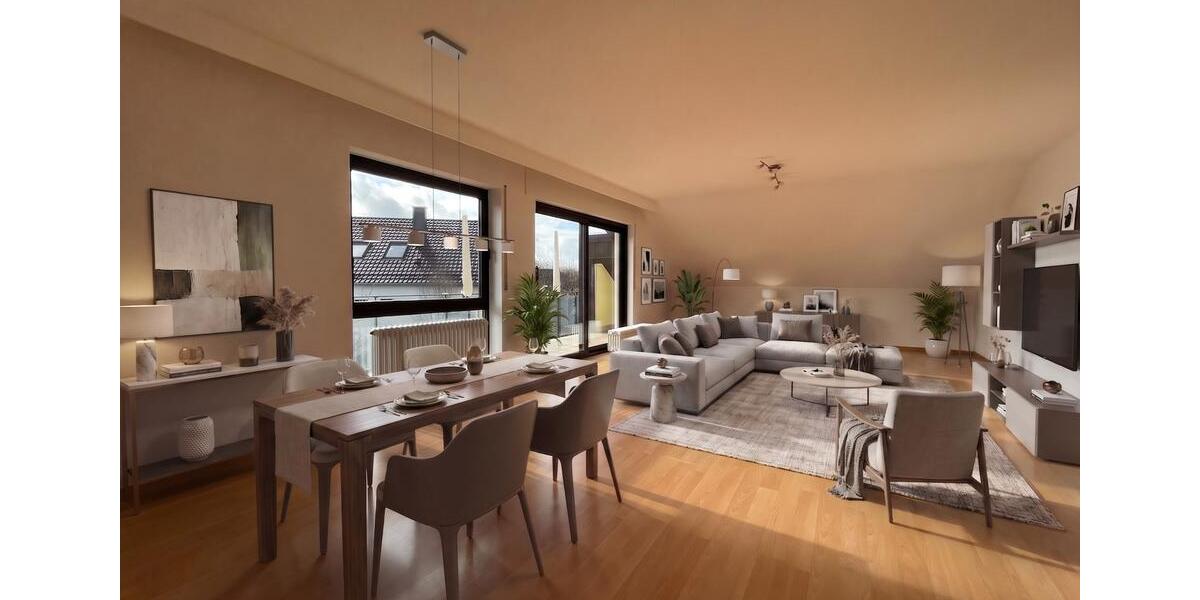 Dachgeschoßwohnung Malsch - 4 Zimmer, 106 m&sup2;, 1.400&euro; | Angebot:27552305