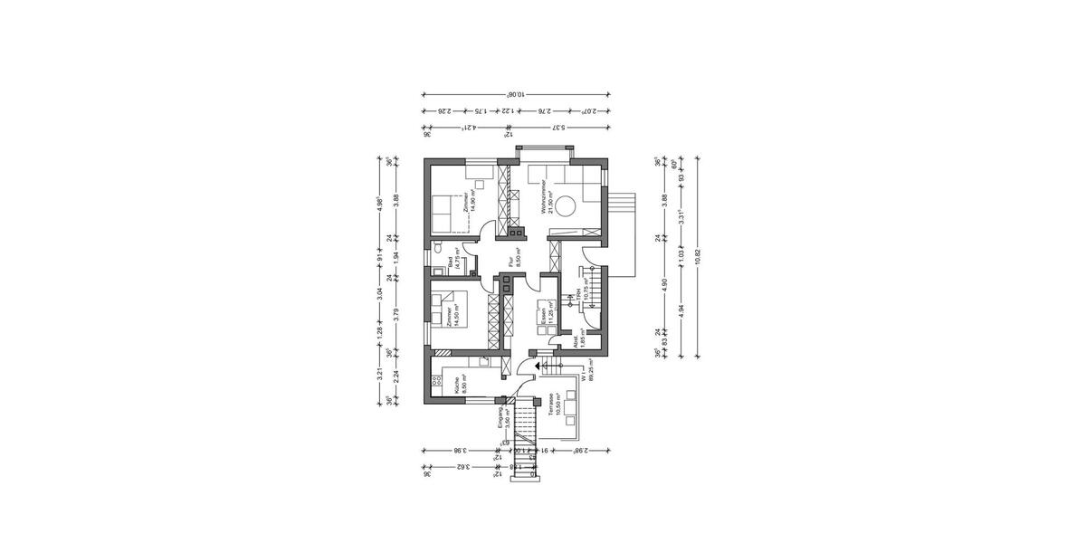 Erdgeschoßwohnung Paderborn - 3.5 Zimmer, 95 m&sup2;, 1.150&euro; | Angebot:26532705