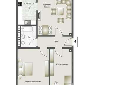 Wohnen auf Zeit in Düsseldorf 1.085 € 2 zimmer