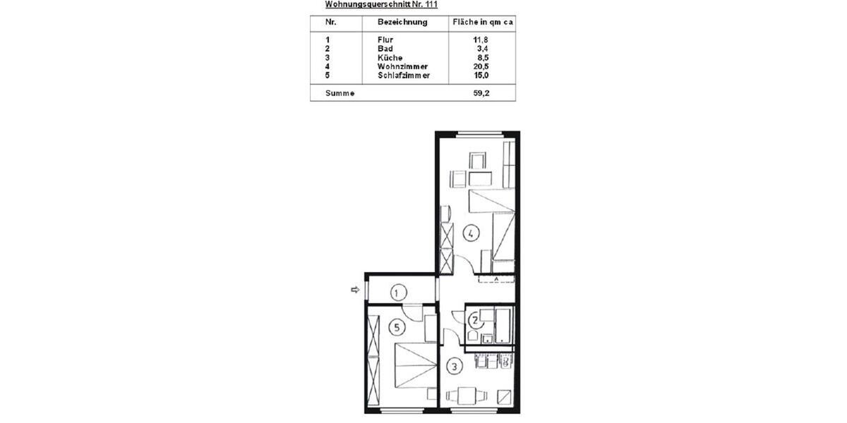 Etagenwohnung Schwarzenberg/Erzgebirge Erzgebirge - 2 Zimmer, 59 m&sup2;, 275&euro; | Angebot:26008272