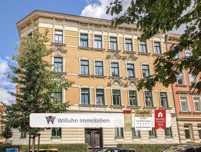 Gemütliche 2RW im schönen Gohlis - Einbauküche - gemeinschaftlicher Innenhof!