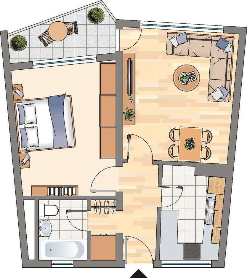 Wohnung zum Mieten in Dortmund 431 € 50 m²