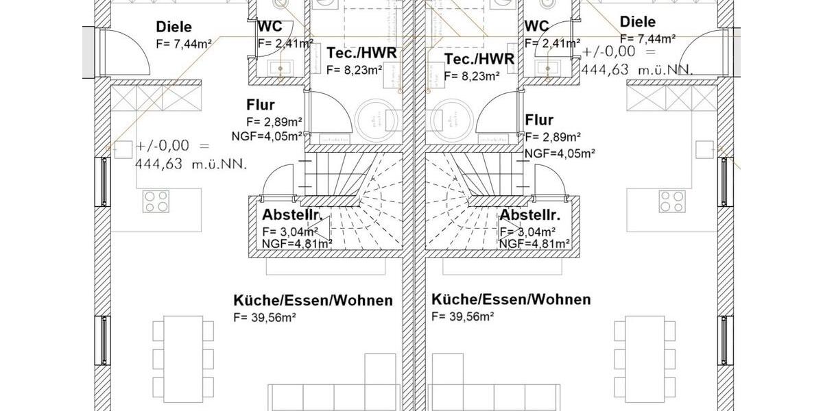 Doppelhaushälfte Ergoldsbach Langenhettenbach - 5 Zimmer, 125 m&sup2;, 1.400&euro; | Angebot:24844307