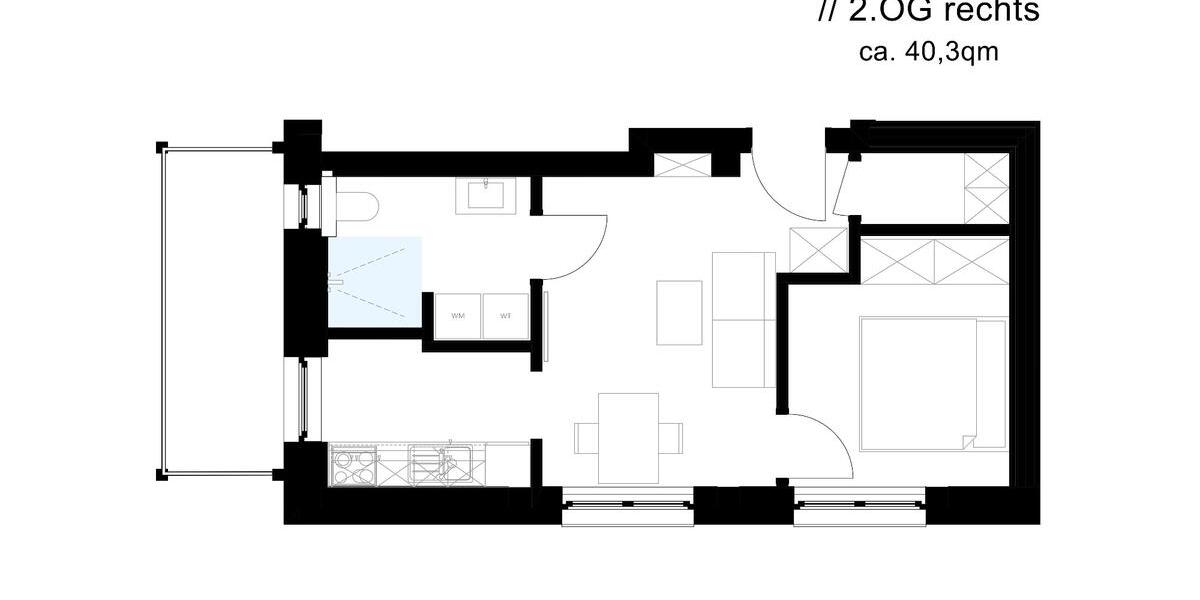 Etagenwohnung Olpe - 2 Zimmer, 37 m&sup2;, 616&euro; | Angebot:26148536