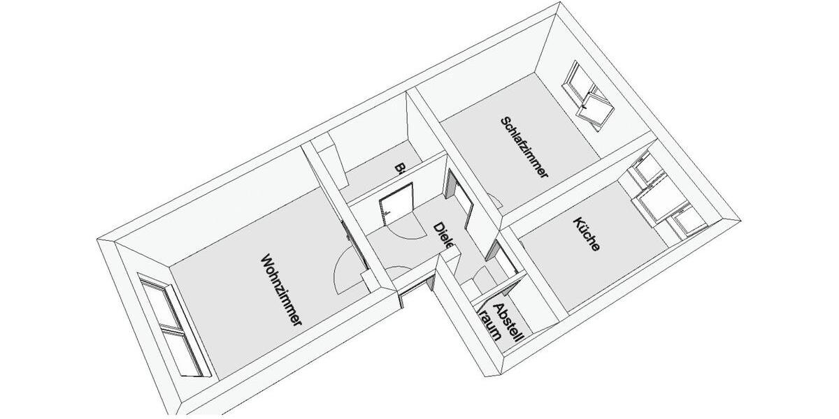 Etagenwohnung Herzogenrath - 2 Zimmer, 53 m&sup2;, 439&euro; | Angebot:24979729