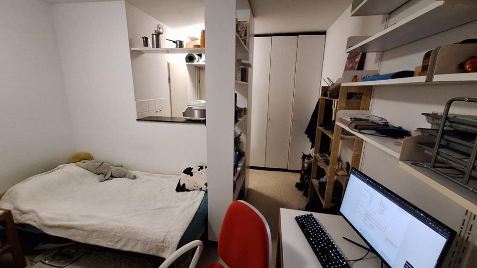 Möbliertes Einzelapartment im Studentenwohnheim zur Untermiete 1 zimmer
