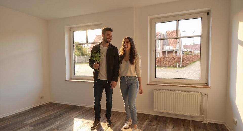 Leer-Zentrum: 3-ZKB EBK EG-Wohnung, 82 qm, Terrasse & Garten