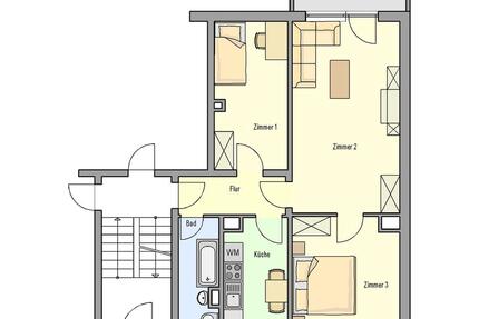Wohnung Grabow - 3 Zimmer, 60 m&sup2;, 402&euro; | Angebot:26373019