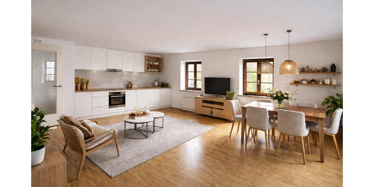 Etagenwohnung Röhrmoos - 3 Zimmer, 78 m&sup2;, 1.200&euro; | Angebot:26229401