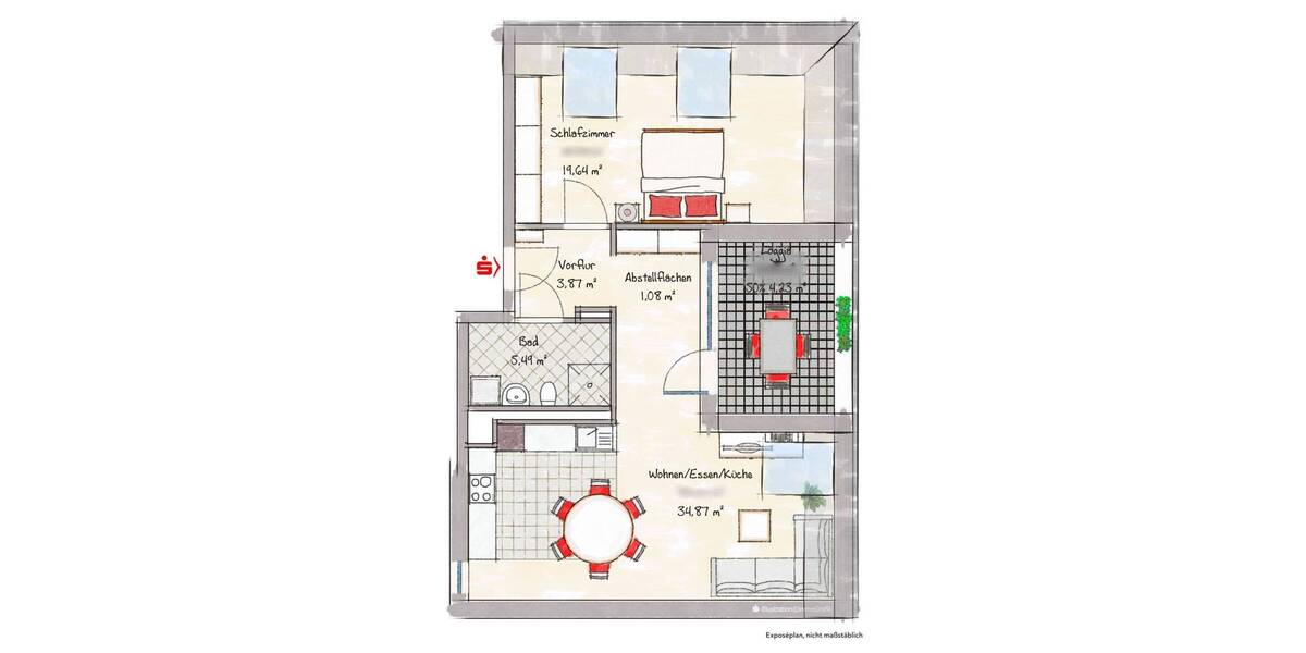 Etagenwohnung Berchtesgaden - 2 Zimmer, 68 m&sup2;, 1.230&euro; | Angebot:25675882