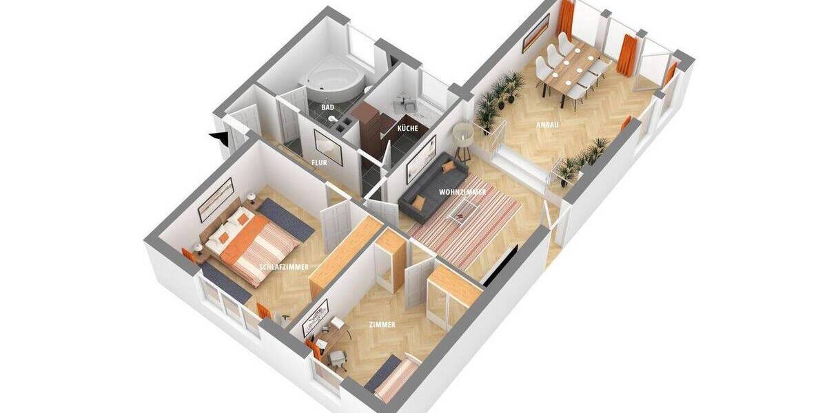 Terrassenwohnung Neustadt am Rübenberge Neustadt - 3 Zimmer, 88 m&sup2;, 950&euro; | Angebot:26763026