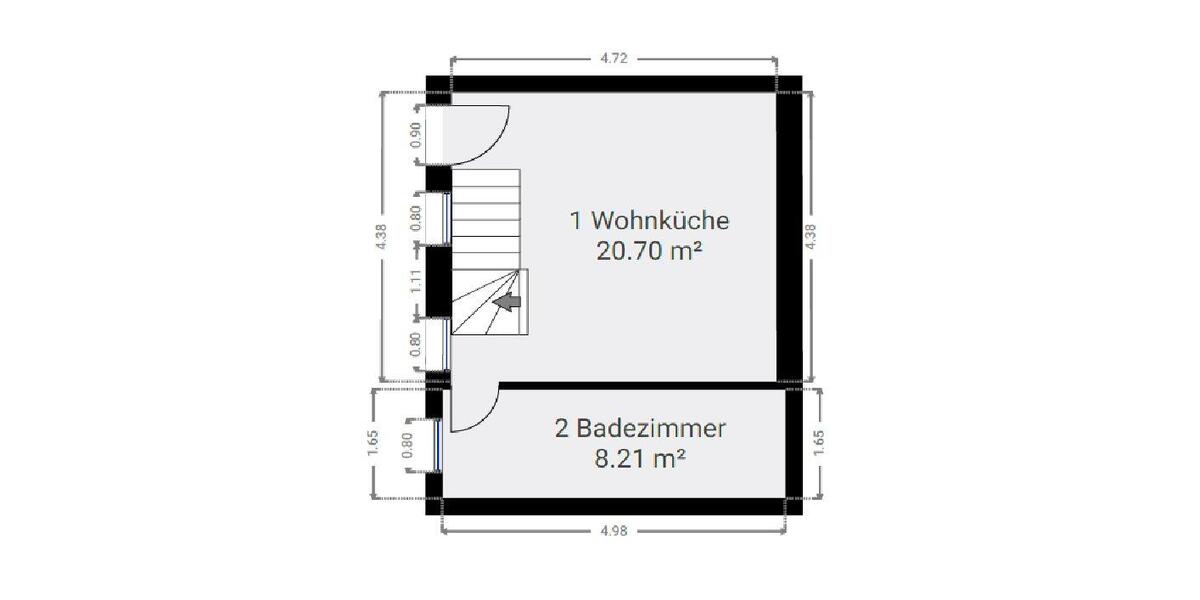 Maisonettenwohnung Grimma - 2 Zimmer, 56 m&sup2;, 450&euro; | Angebot:26644939