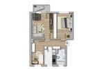 Dreiraumwohnung mit Balkon zimmer
