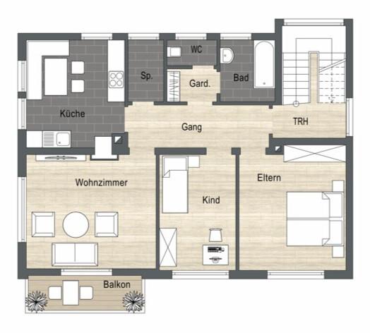 Etagenwohnung Schwäbisch Hall - 4 Zimmer, 105 m&sup2;, 1.100&euro; | Angebot:24473737