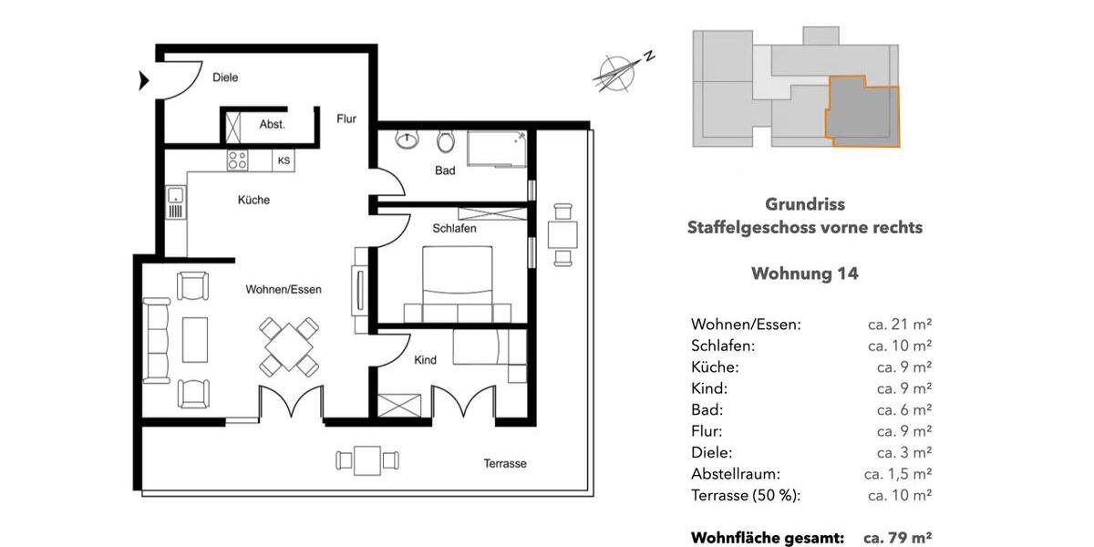 Einfamilienhaus Seligenstadt - 2.5 Zimmer, 86 m&sup2;, 1.499&euro; | Angebot:23406578