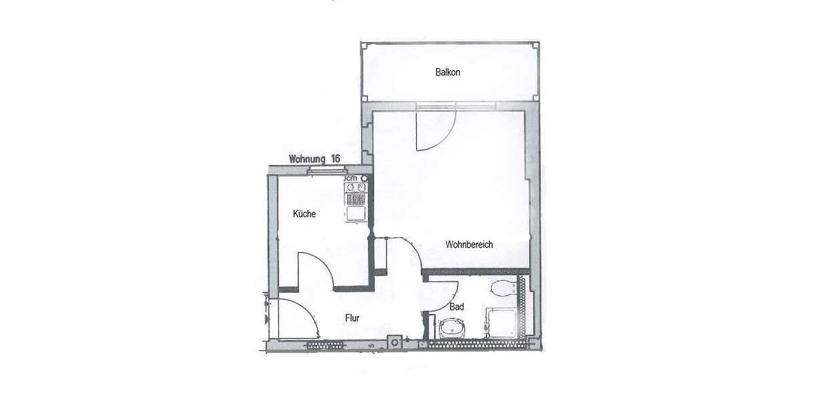 ***ideal für Studenten oder Azubis*** 1 Zimmer-Wohnung mit Balkon 1 zimmer