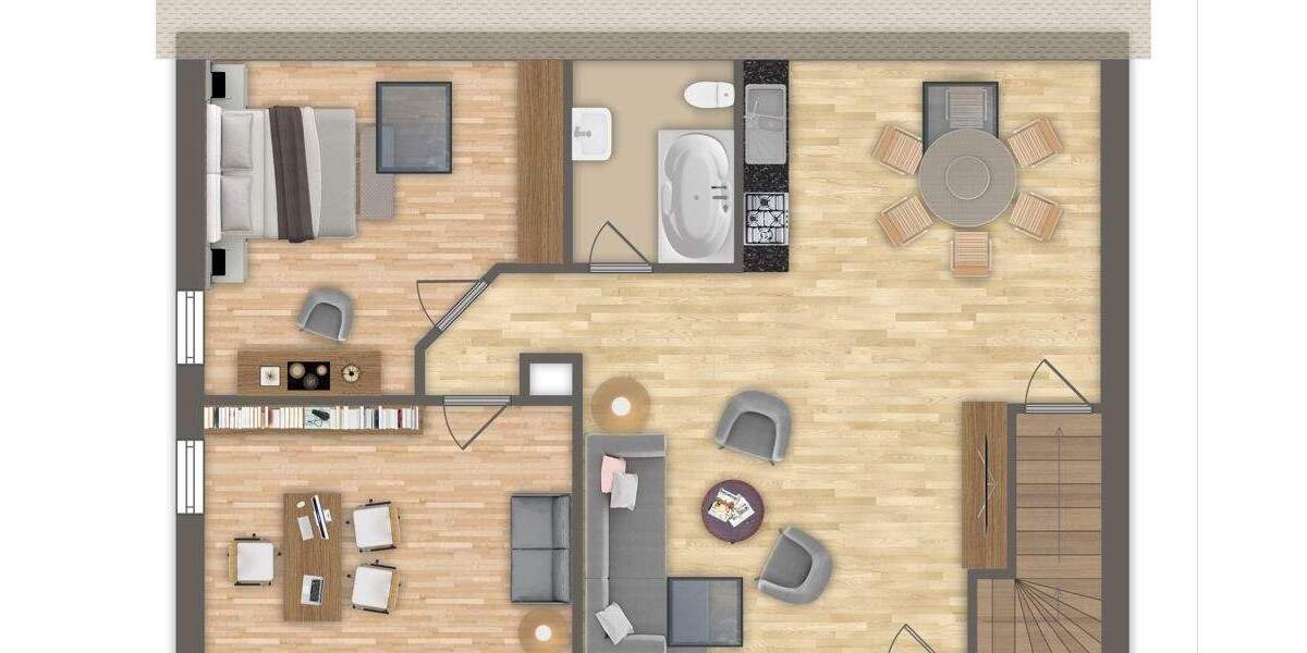 Etagenwohnung Pöttmes Stuben - 3 Zimmer, 75 m&sup2;, 675&euro; | Angebot:25214002