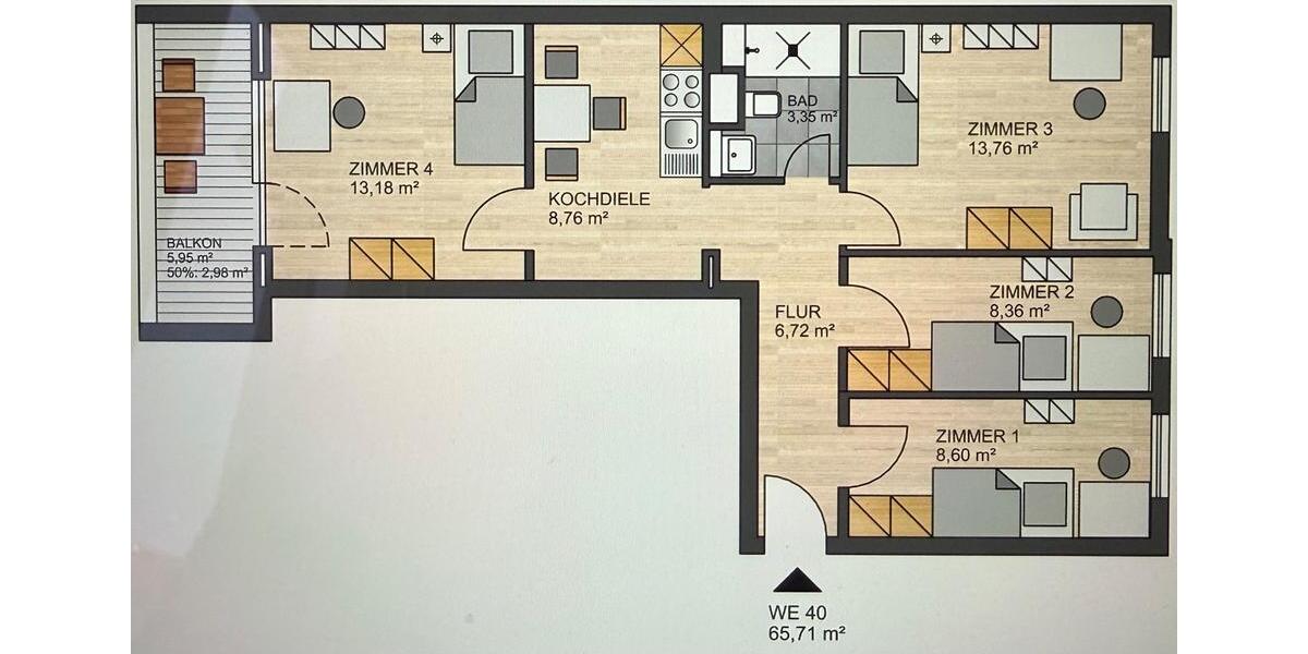 Wohnen auf Zeit München Bogenhausen - 4 Zimmer, 9 m&sup2;, 840&euro; | Angebot:26145138